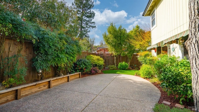 view of patio / terrace featuring a fenced backyard