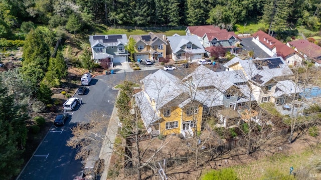 aerial view featuring a residential view