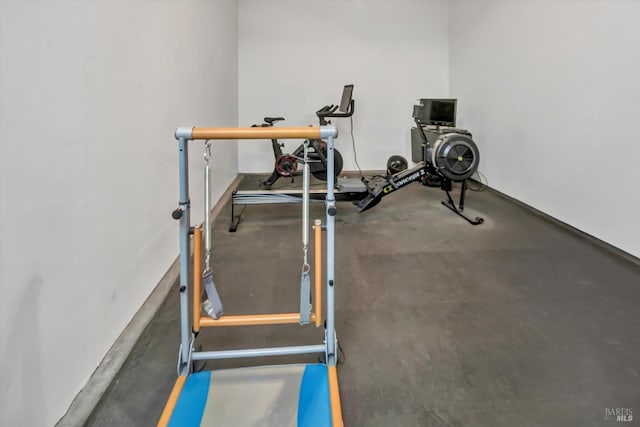 view of workout area