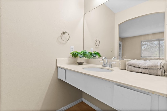 bathroom with vanity