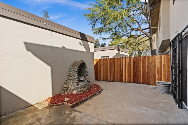 view of patio / terrace with fence