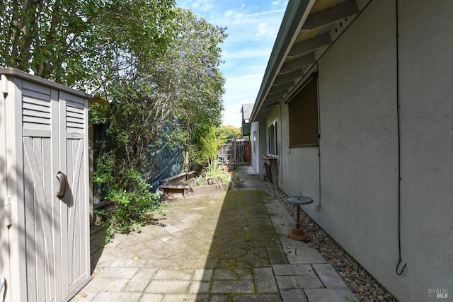view of patio / terrace with fence