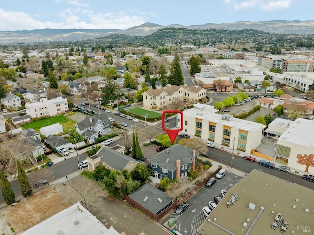 1133 Seminary St, Napa, CA 94559 - aerial view of residential area featuring mountains