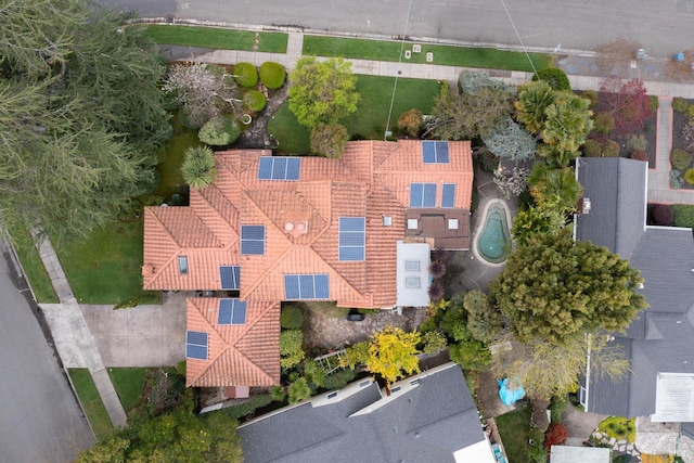 birds eye view of property