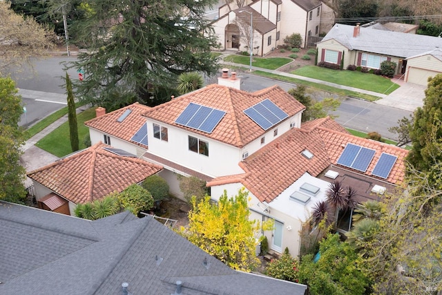 birds eye view of property featuring a residential view