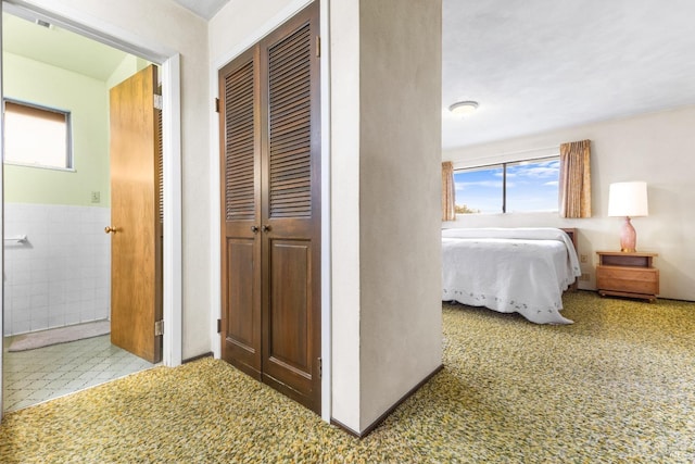 2062 Woolsey Rd, Fulton, CA 95439 - hall with tile walls and a wainscoted wall