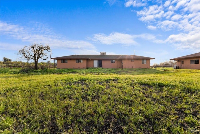 2062 Woolsey Rd, Fulton, CA 95439 - rear view of property featuring a yard and stucco siding