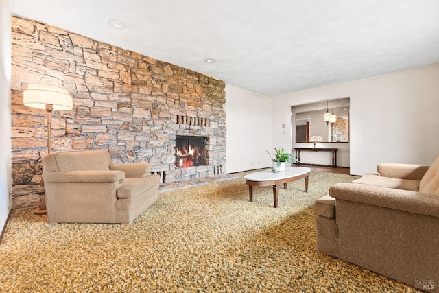 2062 Woolsey Rd, Fulton, CA 95439 - living room featuring a stone fireplace