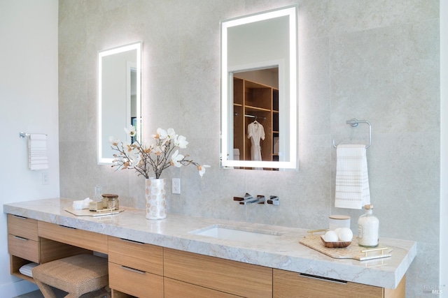 bathroom featuring vanity