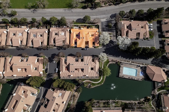 drone / aerial view featuring a residential view