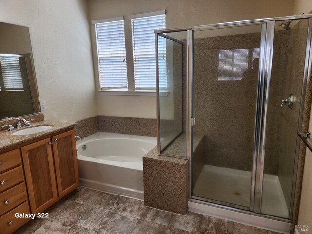 full bathroom featuring tile patterned flooring, toilet, vanity, and  shower combination