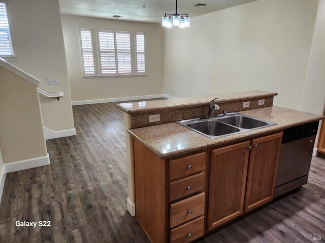 unfurnished bedroom with dark wood finished floors and baseboards