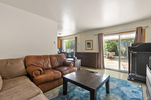 view of living area