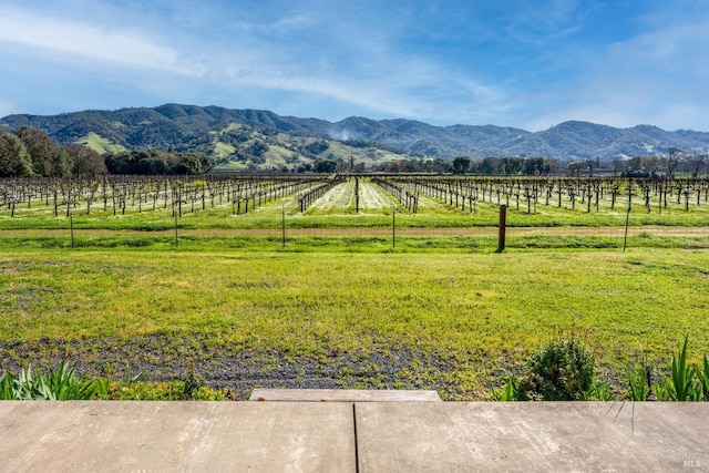 property view of mountains featuring a rural view