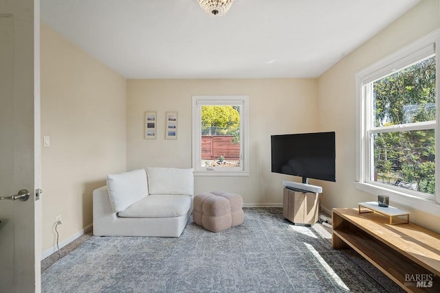 30 Buena Vista Ave, Vallejo, CA 94590 - living area featuring baseboards and carpet flooring