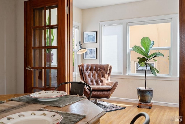 30 Buena Vista Ave, Vallejo, CA 94590 - living area with baseboards, plenty of natural light, and wood finished floors