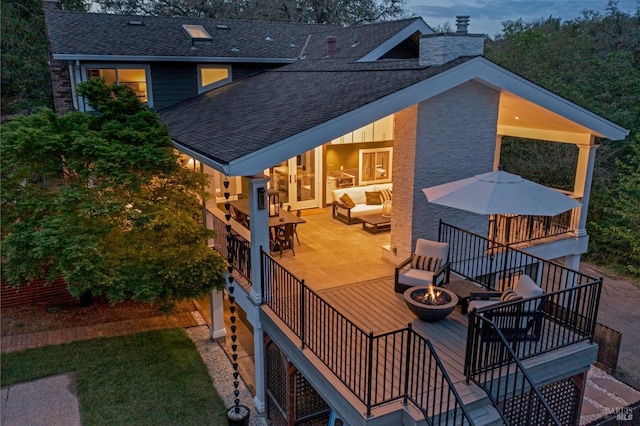 4071 Bones Rd, Sebastopol, CA 95472 - view of swimming pool with stairs, an in-ground hot tub, a deck, and a patio