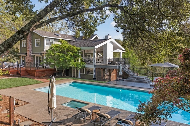 4071 Bones Rd, Sebastopol, CA 95472 - outdoor pool featuring a lawn and a patio