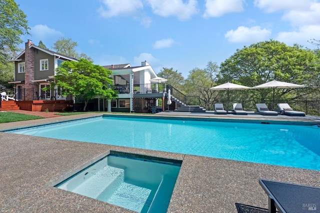 4071 Bones Rd, Sebastopol, CA 95472 - swimming pool with view of scattered trees and a patio