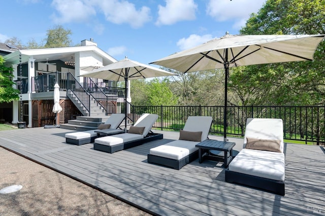 4071 Bones Rd, Sebastopol, CA 95472 - view of pool featuring stairway, a deck, and fence