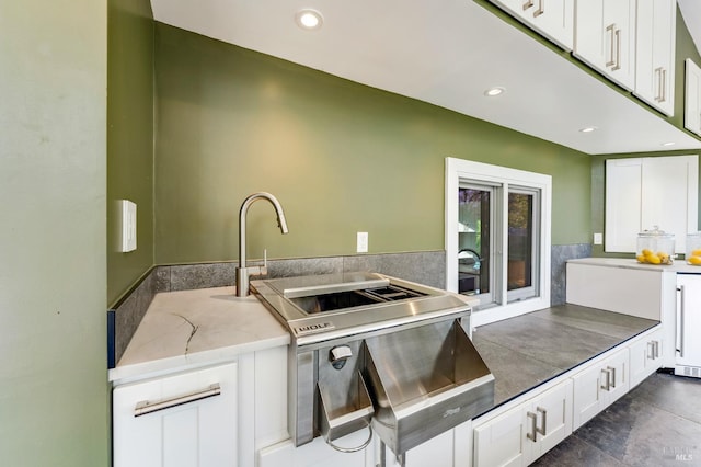 4071 Bones Rd, Sebastopol, CA 95472 - living room featuring french doors, high vaulted ceiling, a ceiling fan, and recessed lighting