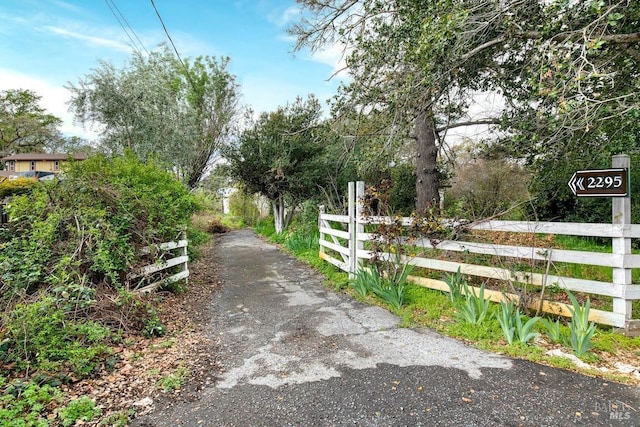view of road