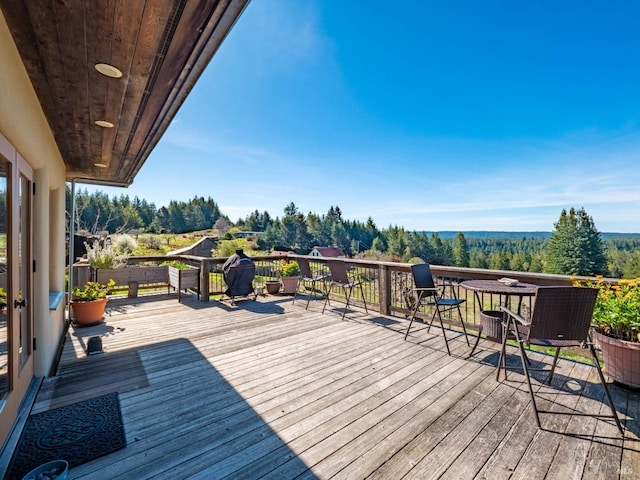 26300 Albion Ridge Rd, Albion, CA 95410 - view of wooden terrace