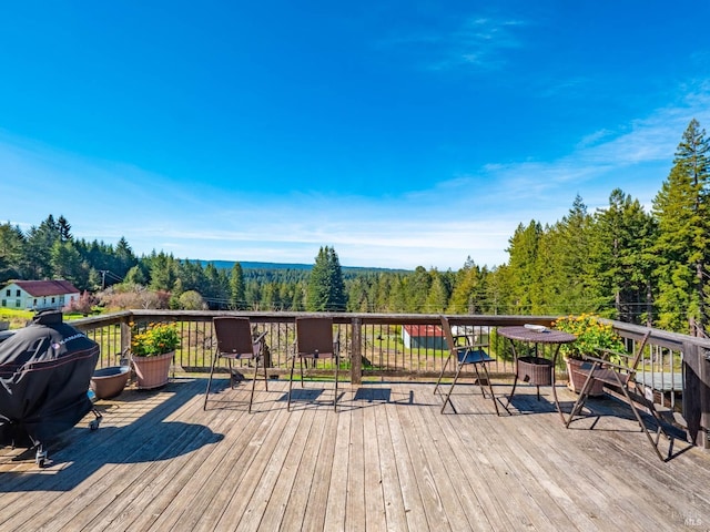 26300 Albion Ridge Rd, Albion, CA 95410 - wooden terrace featuring grilling area