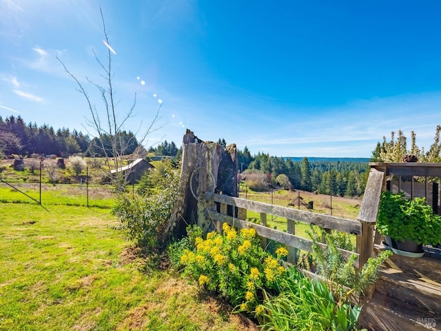 26300 Albion Ridge Rd, Albion, CA 95410 - view of yard featuring fence and a rural view