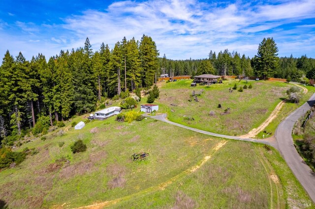 26300 Albion Ridge Rd, Albion, CA 95410 - birds eye view of property with a wooded view