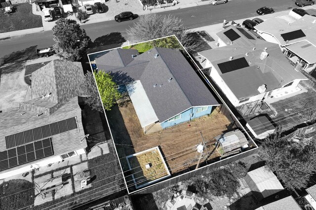 drone / aerial view featuring a residential view