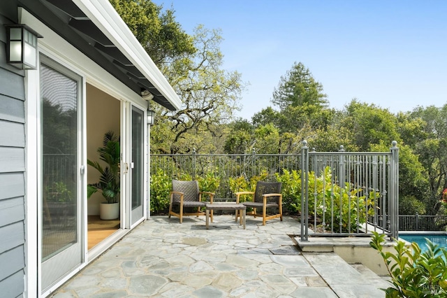 155 Hidden Valley Ln, San Anselmo, CA 94960 - view of patio / terrace featuring fence and a fenced in pool