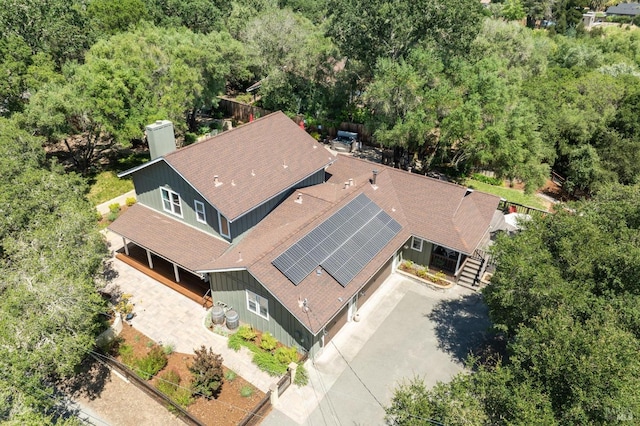 drone / aerial view