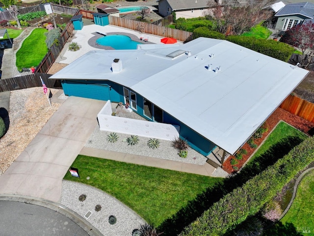 148 Kerns Ct, Napa, CA 94558 - bird's eye view of a pool area