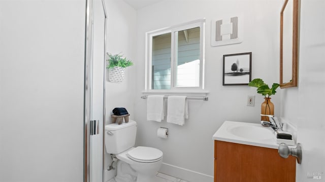 317 Olema Rd, Fairfax, CA 94930 - bathroom featuring vanity, baseboards, and toilet