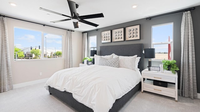 1096 Fiano Pl, Manteca, CA 95337 - bedroom featuring carpet, multiple windows, recessed lighting, and baseboards