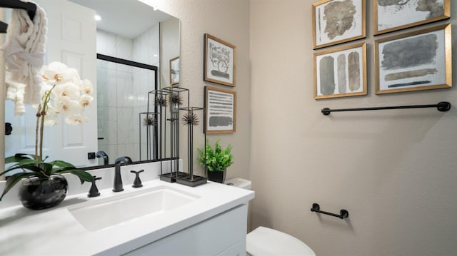1096 Fiano Pl, Manteca, CA 95337 - full bathroom with a shower stall, toilet, and vanity