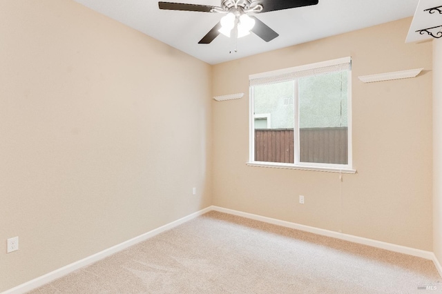 8568 Pinehollow Cir, Discovery Bay, CA 94505 - unfurnished room featuring light colored carpet, a ceiling fan, and baseboards