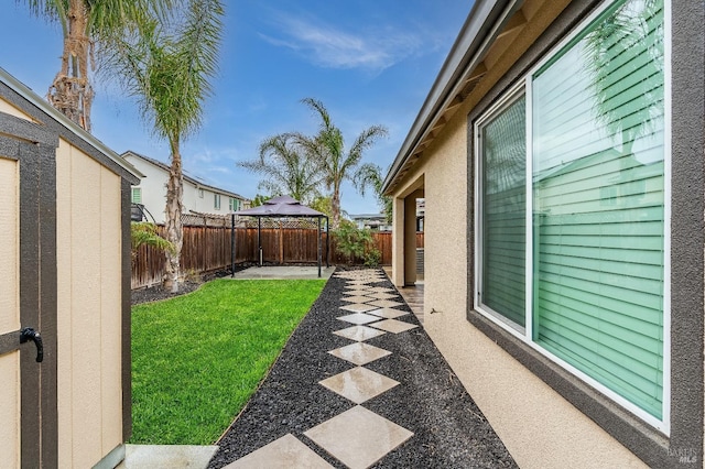 8568 Pinehollow Cir, Discovery Bay, CA 94505 - view of yard featuring a gazebo and a patio
