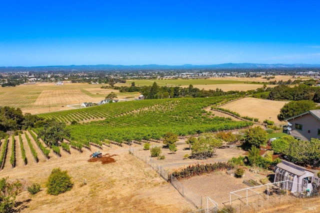 bird's eye view featuring a rural view