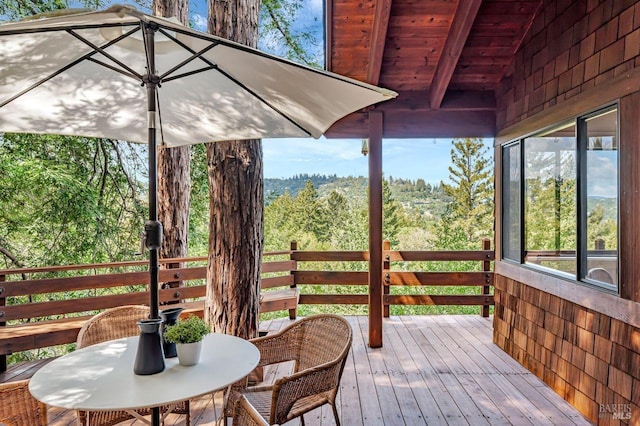 70 Black Log Rd, Kentfield, CA 94904 - view of wooden terrace
