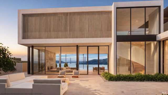 455 Belvedere Ave, Belvedere, CA 94920 - back of house featuring an outdoor living space and a water view