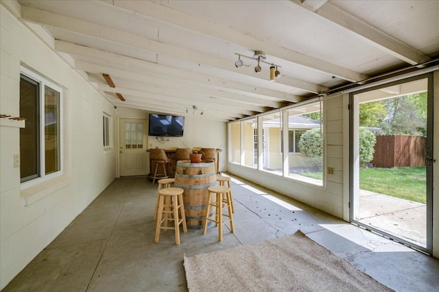 view of sunroom / solarium