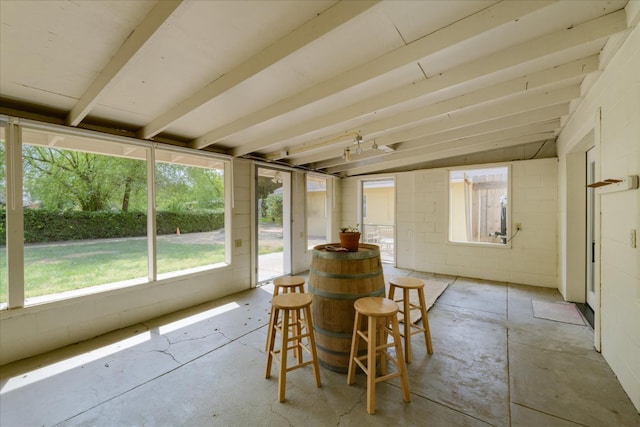 view of sunroom / solarium