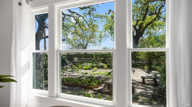 view of doorway to outside
