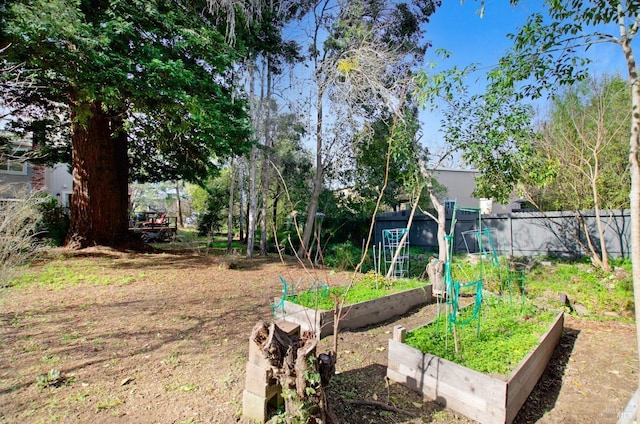 361 Neva St, Sebastopol, CA 95472 - view of yard featuring fence and a vegetable garden