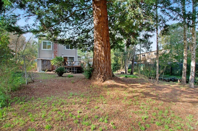 361 Neva St, Sebastopol, CA 95472 - view of yard with a deck