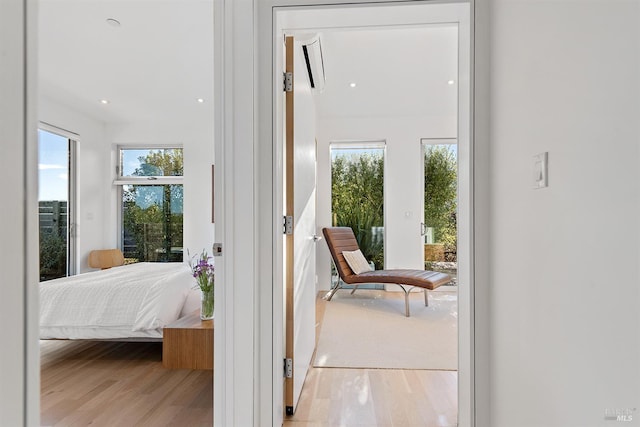 505 Dusty Ln, Sebastopol, CA 95472 - hallway with wood finished floors and recessed lighting