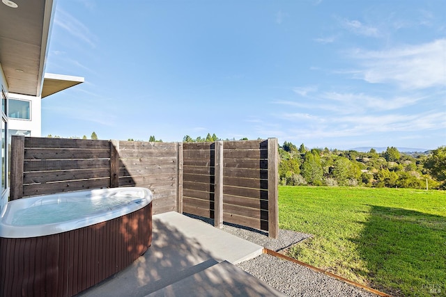 505 Dusty Ln, Sebastopol, CA 95472 - view of patio / terrace featuring a hot tub