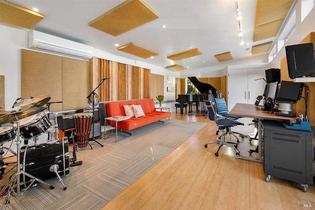 505 Dusty Ln, Sebastopol, CA 95472 - office space featuring an AC wall unit and light wood finished floors